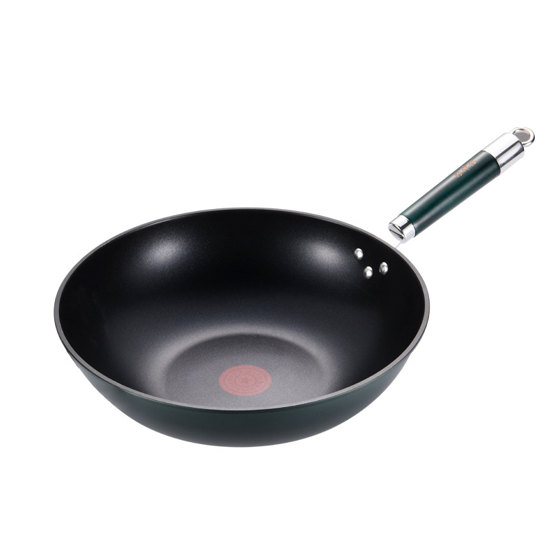 The manufacturer wholesales new household red dot non-stick woks, non-stick cooking woks, induction cookers, and promotional gifts for sale details Picture
