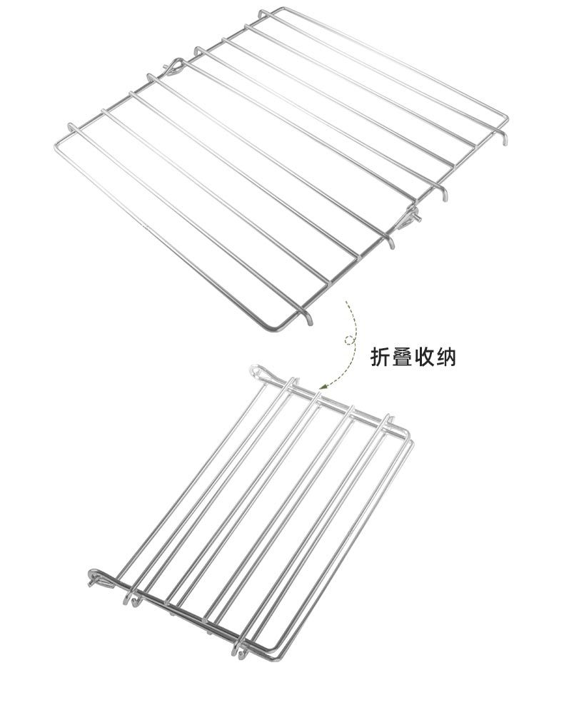 亚马逊新款户外便携折叠烧烤架不锈钢折叠碳烤炉批发BBQ烧烤工具详情10