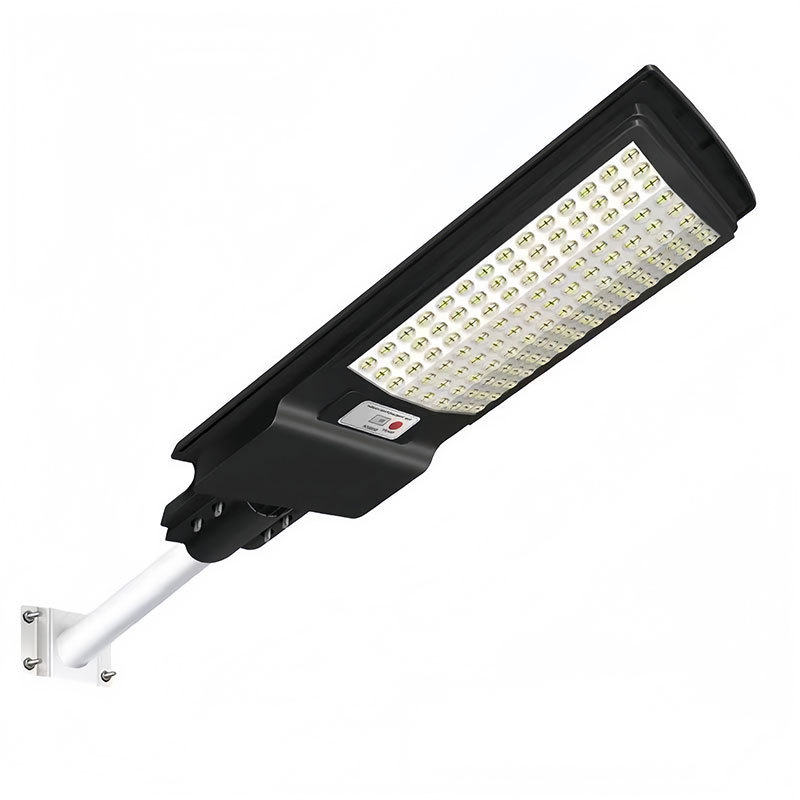 Integrated solar street lamps emit light from three sides and automatically turn on when it gets dark. They are household lighting, human-sensing, and outdoor garden lamps Item Picture