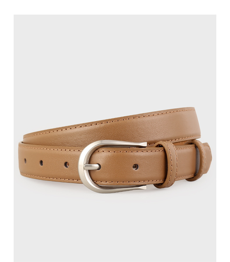 女款皮带真皮头层牛皮时尚针扣装饰牛仔裤休闲裤腰带工厂现货批发详情17