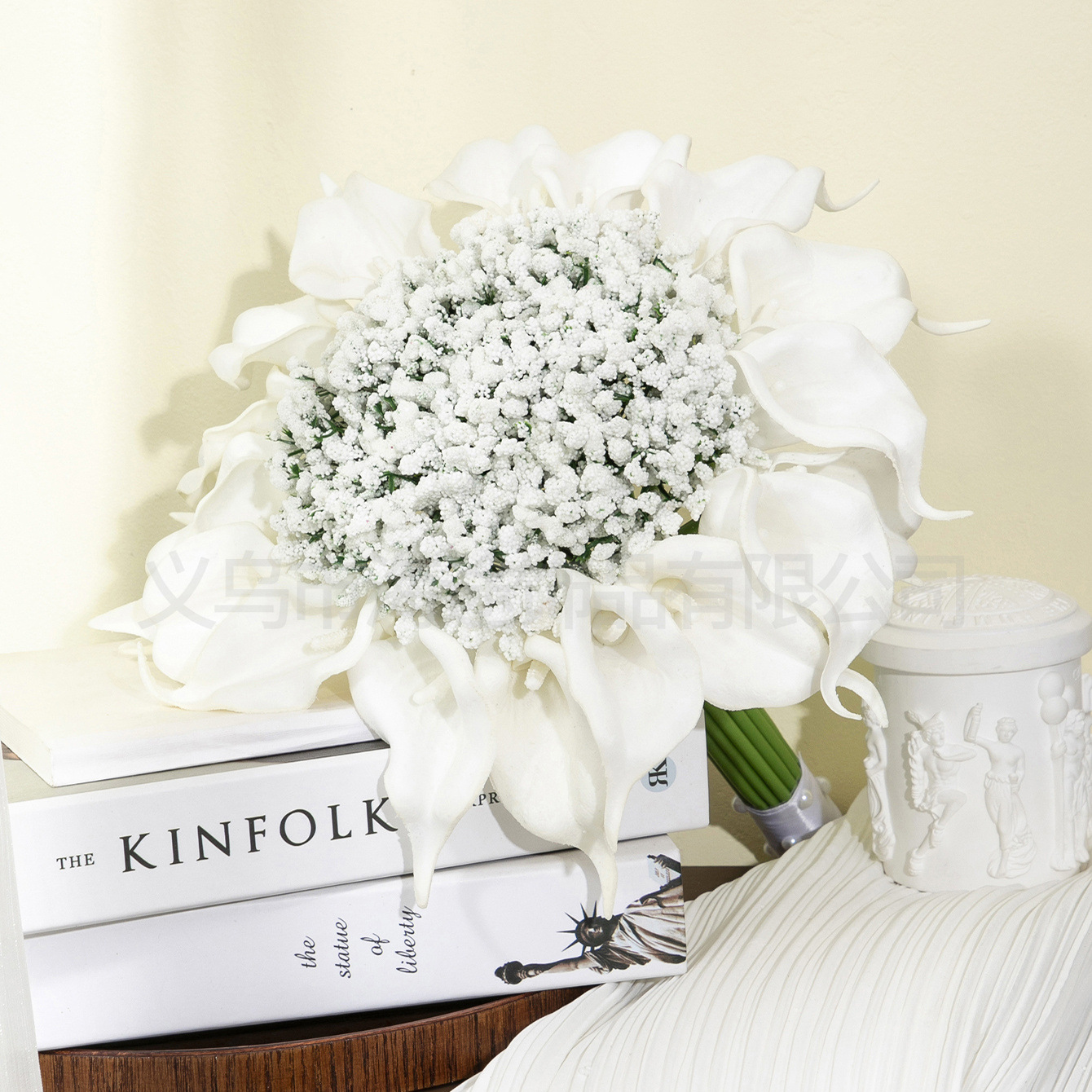 Wholesale of faux baby's breath flower bouquets for brides' wedding decoration details Picture