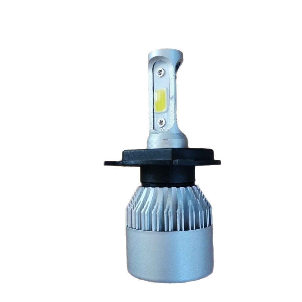 Factory direct sales of auto parts and headlights M2-H4 24W blue and silver 3-sided LED car headlights, universal lamps Item Picture
