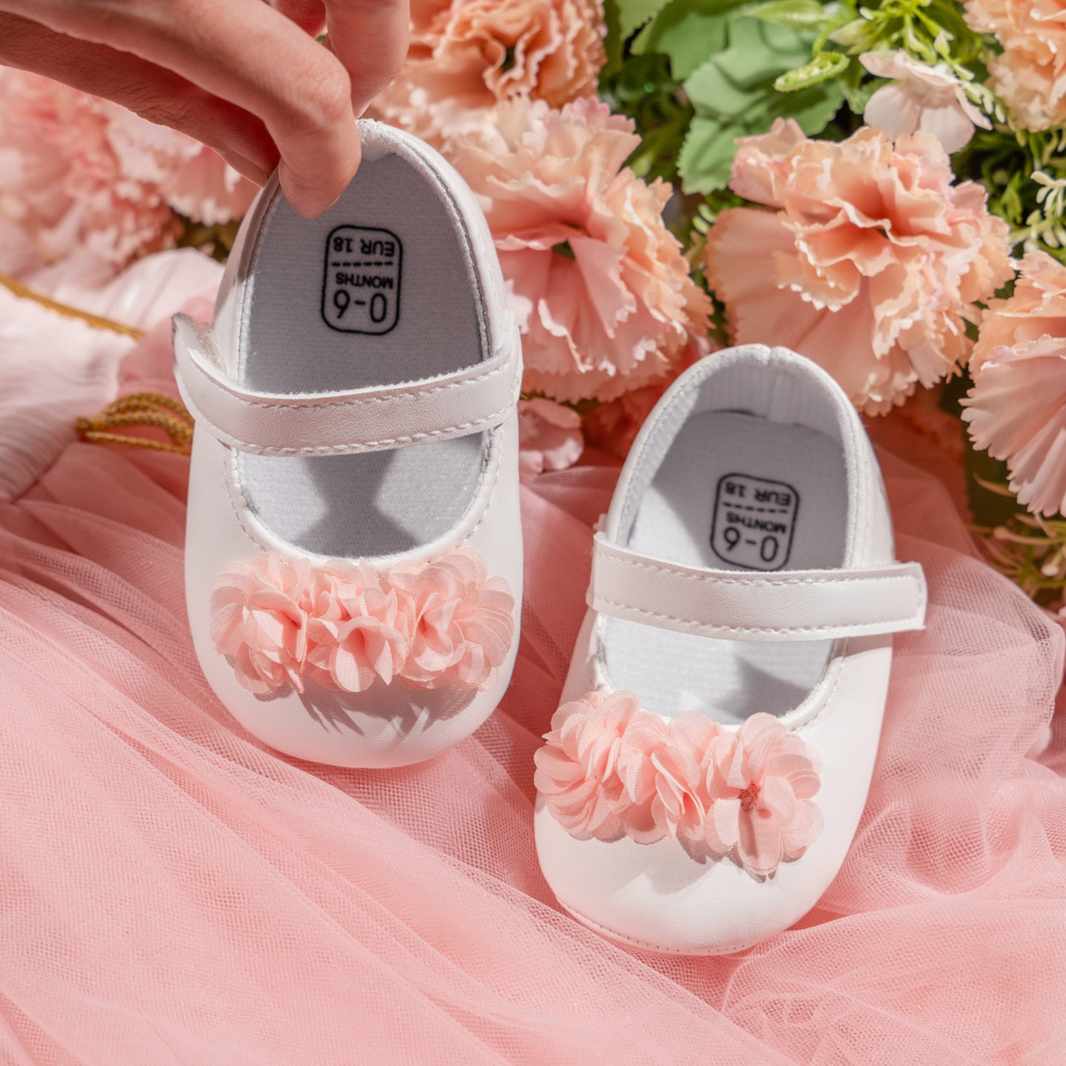 2025 Spring New Princess Shoes Velcro Non-Slip Soft Soled Girl Baby Shoes Cute Baby Shoes Baby Shoes details Picture