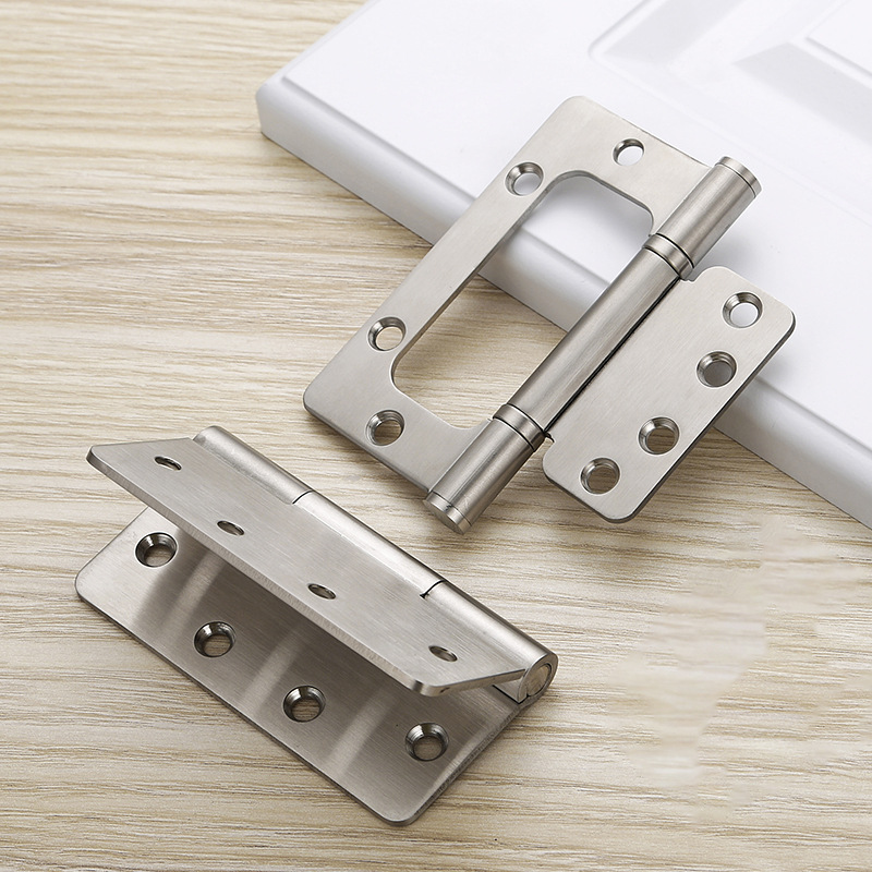 Stainless Steel Flat Hinge Thickened Silent Korean Bearing Loose-Leaf Hinge Korean Version 4 Inch Hinge Specification drawing