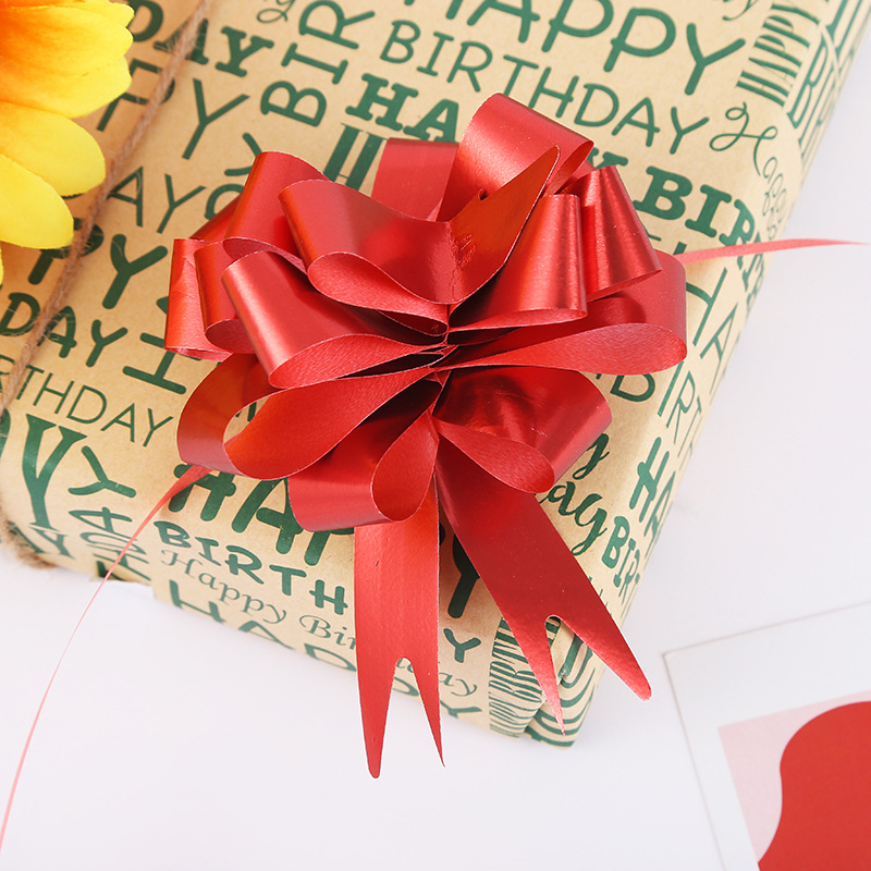 Latte Flower Ribbon 1.8Cm Gift Wrap Christmas Wedding Bow Gift Box Decoration Florist Bonsai Latte Flower Specification drawing