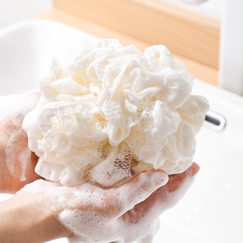 Bath Flower Non-Loose Pe Bath Ball Ultra-Soft Bath Lace Lace Bath Ball Large Soft Foam Comfortable Back Scrub Bath Flower Specification drawing