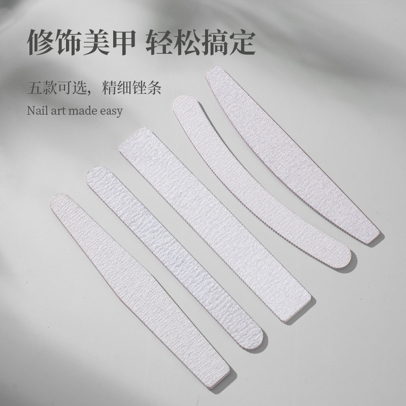 跨境双面木指甲锉美甲甲片搓条指甲锉条两面饰品工具木质环保详情13