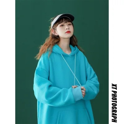 Customized hooded sweatshirts for men, solid colors for women, ins thin hoodies, trendy couple outfits, casual and sporty plus-size men's wear Specification image