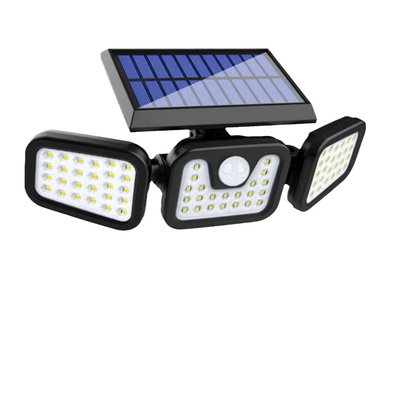 Cross-border new solar wall lamps, household outdoor garden lamps, led floodlights, ultra-bright waterproof sensor wall lamps Item Picture