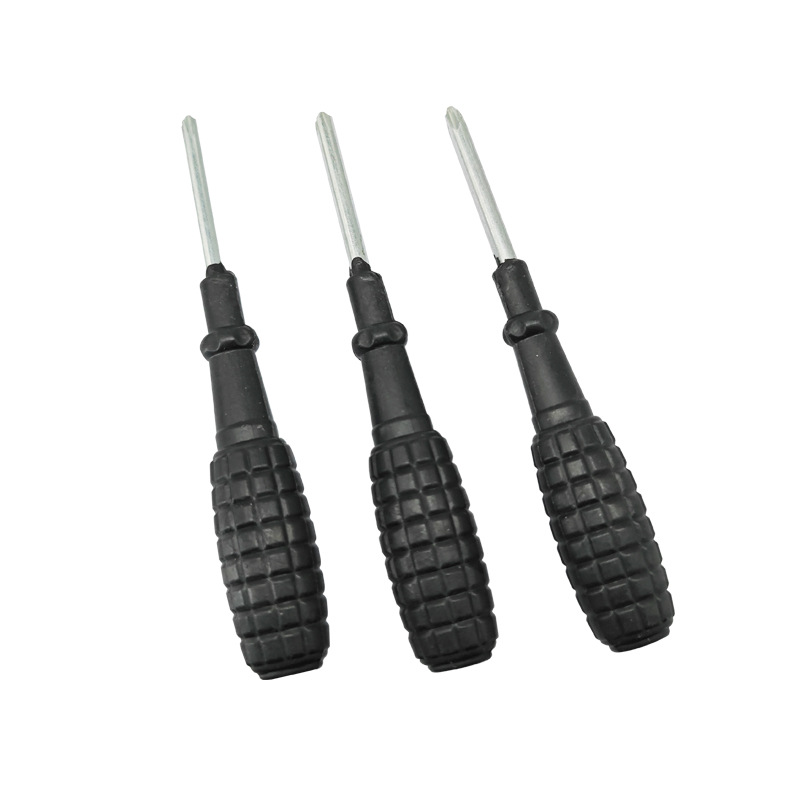 Galvanized Carbon Steel General Purpose Cross Flat-Head Screwdriver Tool Large Grenade Phillips Screwdriver With Handle Black Item Picture
