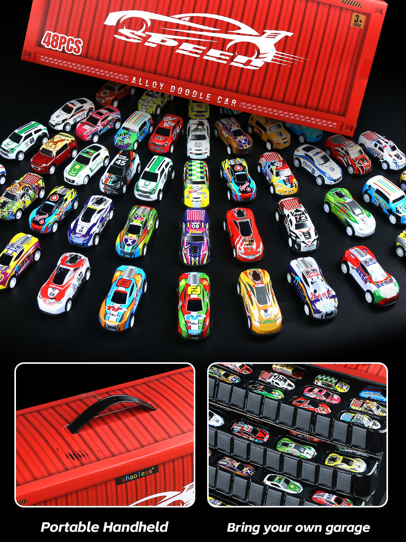 跨境合金回力车礼盒儿童仿真小汽车高档玩具车套装男孩生日礼物详情8