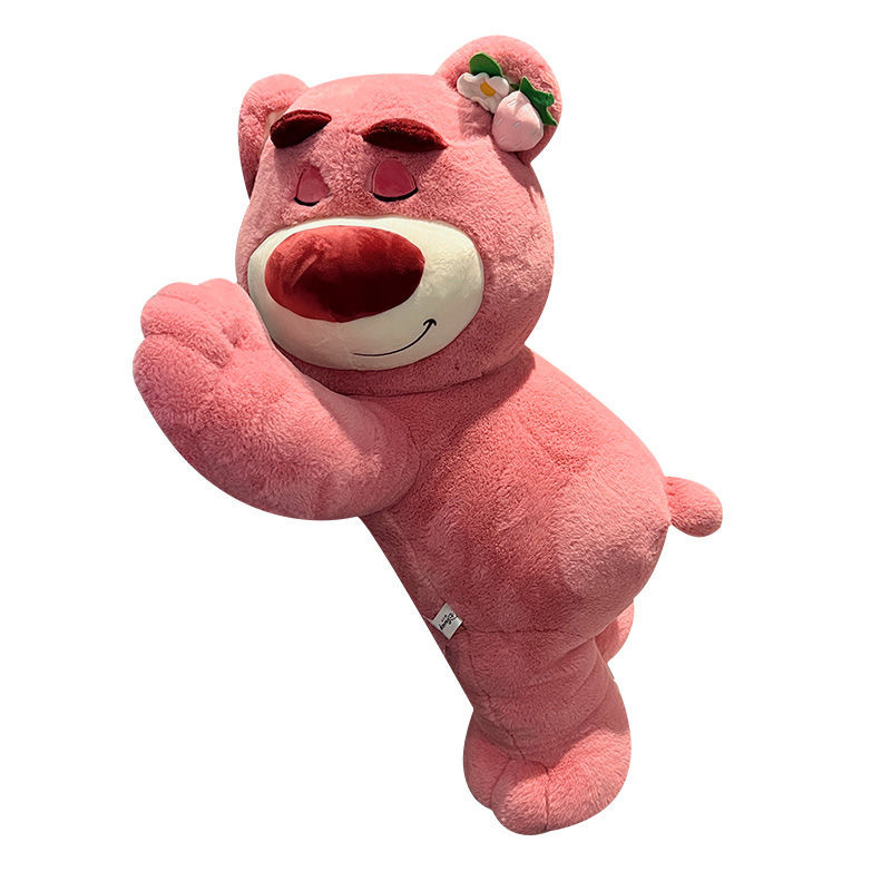 The same shopping mall with scented strawberry bear flower accessories plush toy factory pink party bear free shipping Item Picture