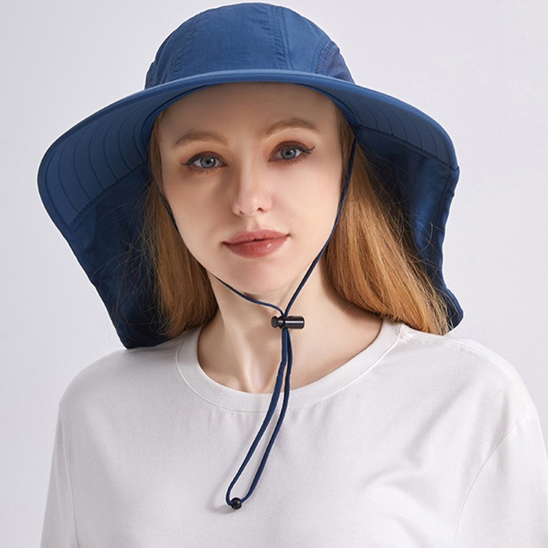 Cross Border Sun Hat Uv Protection Visor Summer Breathable Shawl Hat Outdoor Fishing Sunscreen Hat Wholesale Item Picture