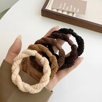 Korean Version Thick High Elastic Elastic Elastic Elastic Elastic Adult Hair Rope Simple And Durable Hair Circle Does Not Hurt The Female Hair Rope