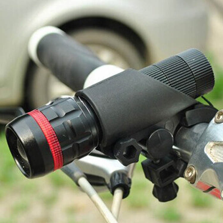 Three-speed LED flashlight, telescopic focal length, mini aluminum alloy gift, pull tube, strong light telescopic Specification image