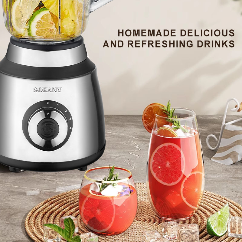 Export SOKANY03027 juicer, multi-functional 3-in-1 bean grinding and juicing blender, stainless steel baby food machine details Picture