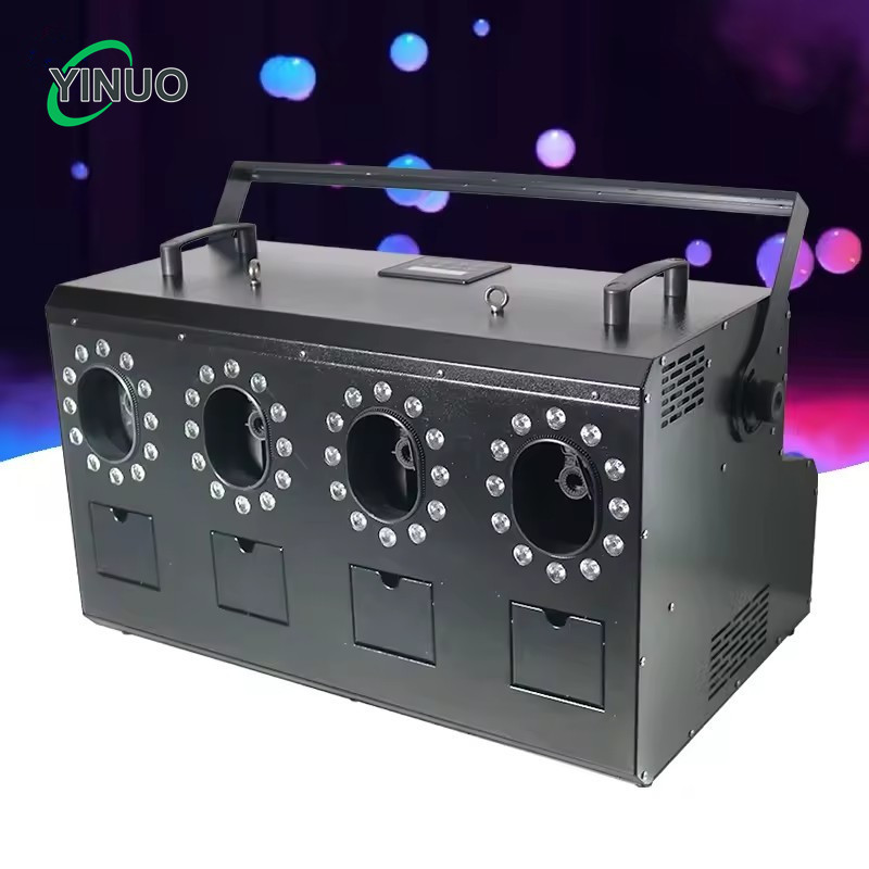 LED double-wheel smoke bubble machine, smoke bubble machine, stage-specific performance props, wedding celebration props, large bar bubble blowing machine Specification drawing