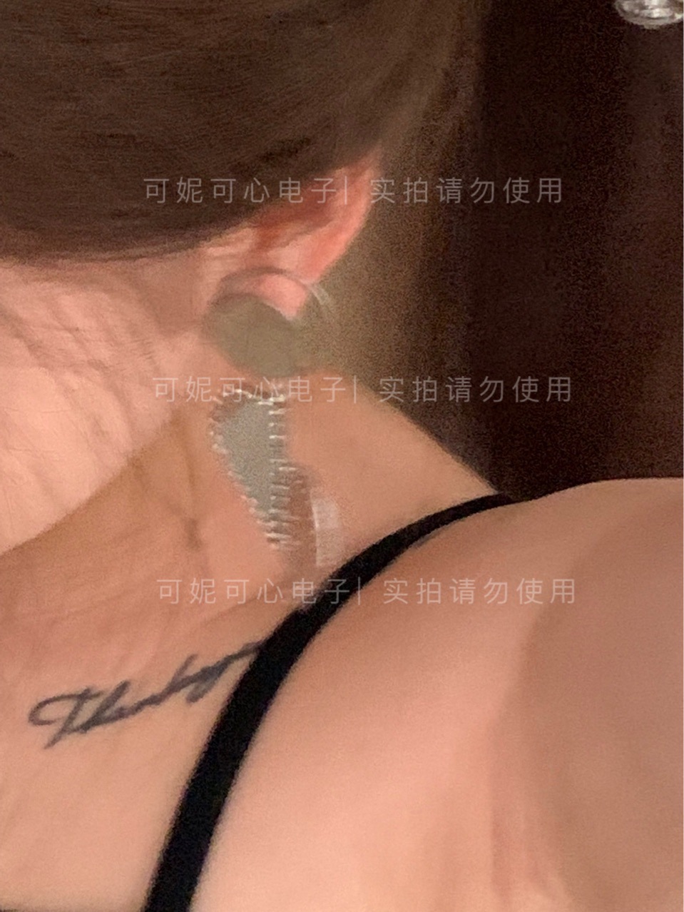 23新款工艺很复杂的一款耳夹爱心对折工作光面有略痕单只银色B2/2详情10