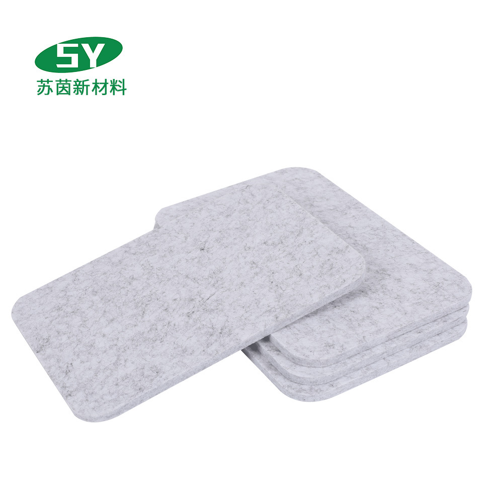Polyester Fiber Soundproof Board Decorative Material Office Screen Station Partition Polyester Fiber Felt Sound-Absorbing Board Application Scenario