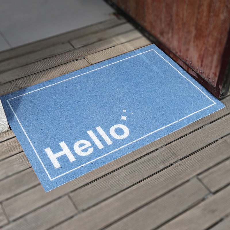 Anti-slip wire ring door mat and foot mat for entrance foyer, no-wash cut anti-soil and anti-mud foot mat for entrance door, cross-border factory