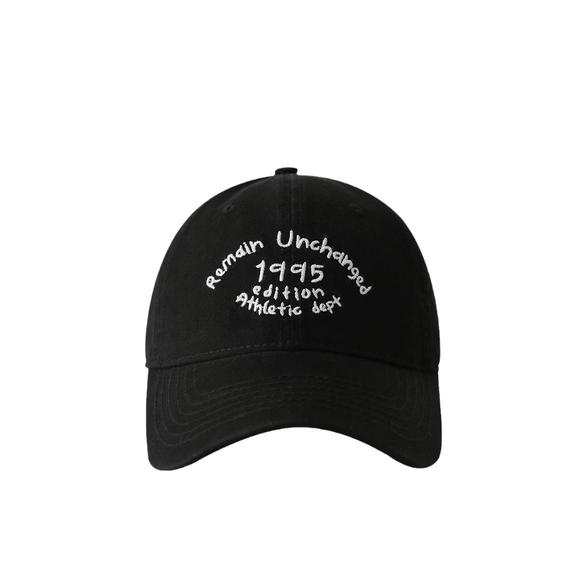 Korean baseball cap, deep top, wide brim, face-showing small baseball cap, all-season pure cotton sun protection cap, sun hat, male and female students Item Picture