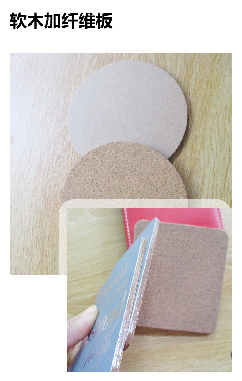 Customized cork coasters, anti-slip and heat-insulating coasters, UV-printed placemats, kitchen and home heat-insulating MATS, table MATS pic 19