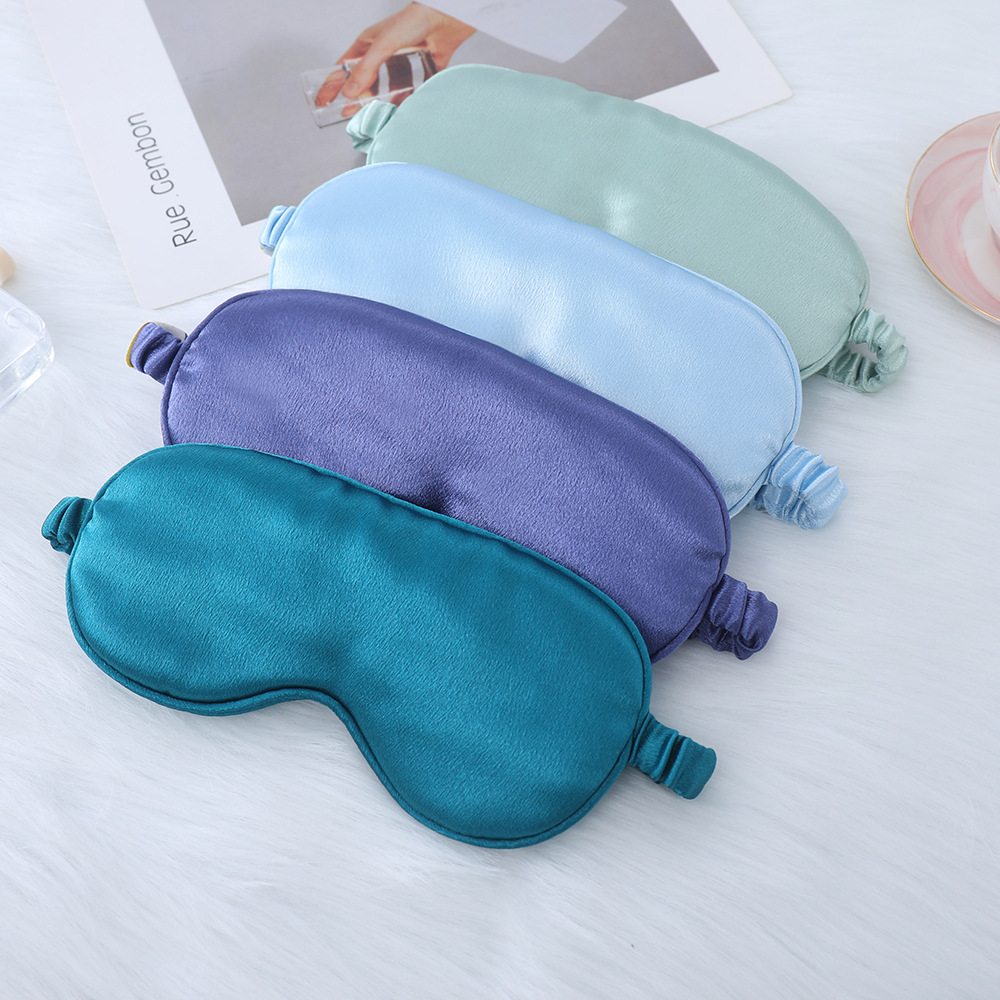 Crystal Satin Imitation Silk Sleep Eye Mask Shade Sleep Outdoor Home Travel Eye Mask Multi-Color Eye Mask In Stock Specification drawing