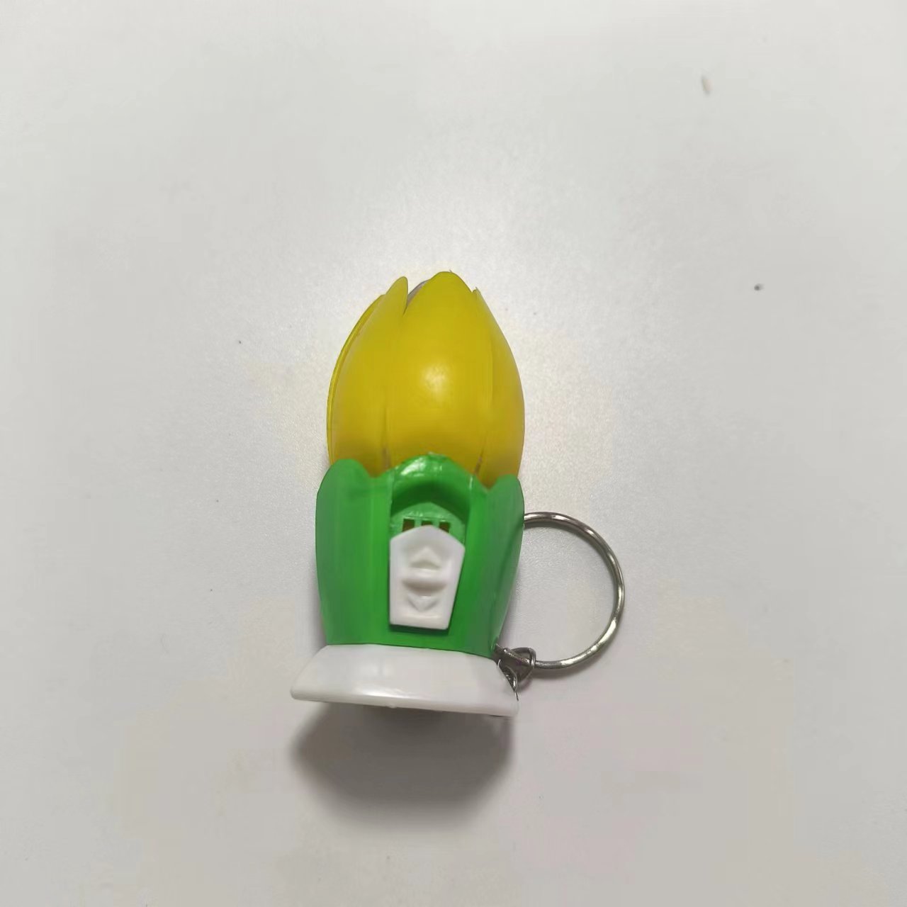 New led lotus keychain light, novel and unique flashing pendant, electronic luminous small gift, event giveaway details Picture