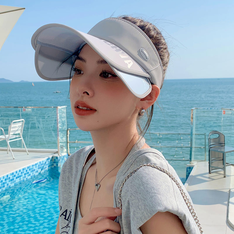 Summer Sun Hat Ladies Pull Board Empty Top Sunscreen Sports Hat Outdoor Cycling Large Along The Quick-Drying Cap Sub Tide Specification drawing