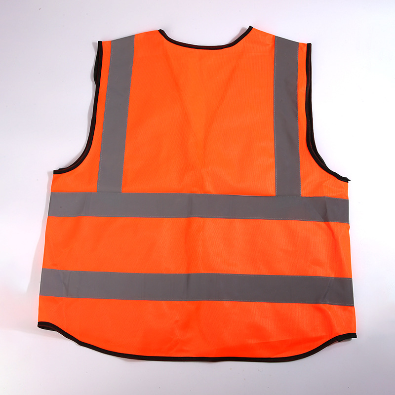 Reflective safety vests, construction traffic volunteer vests, mesh multi-pocket reflective vests, wholesale printed details Picture