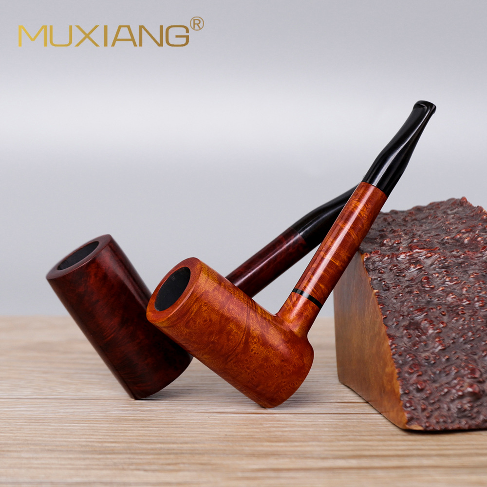木香手工石楠木烟斗 实木烟斗厂家货源锤子式木制烟斗烟丝斗代发