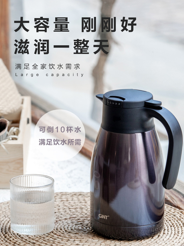 Gint Garte Thermos Bottle 304 Stainless Steel Large Capacity Thermal Water Bottle Home Portable Large Capacity Student Water Bottle