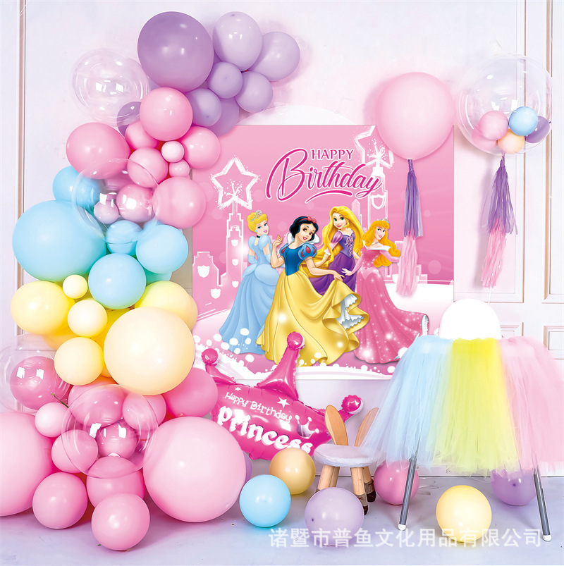 生日派对装饰气球 儿童生日派对布置用品 场景氛围布置套装批发详情图4