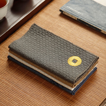 1E3113Y Absorbent tea towel cloth small long tea mat pure cotton pot bearing tea mat purple sand pot pot towel tea tray zero