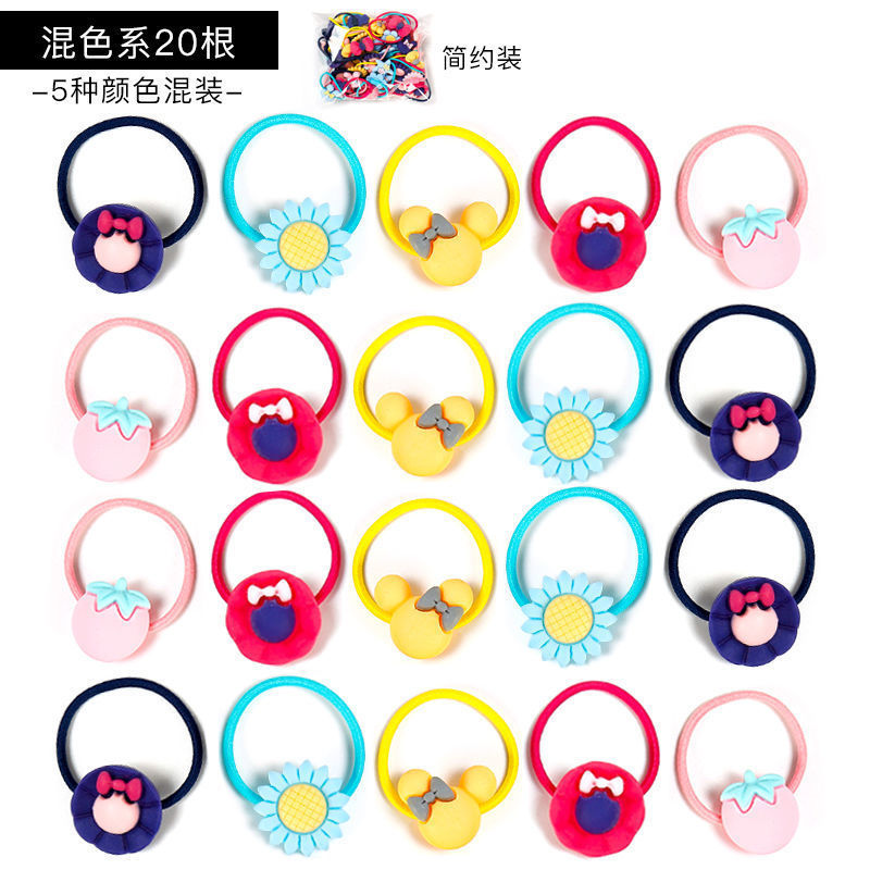 Children's hair bands, hair ties for girls, rubber bands that won't hurt hair, hair covers for girls, frosted hair ties, hair accessories, baby hair ties Application Scenario