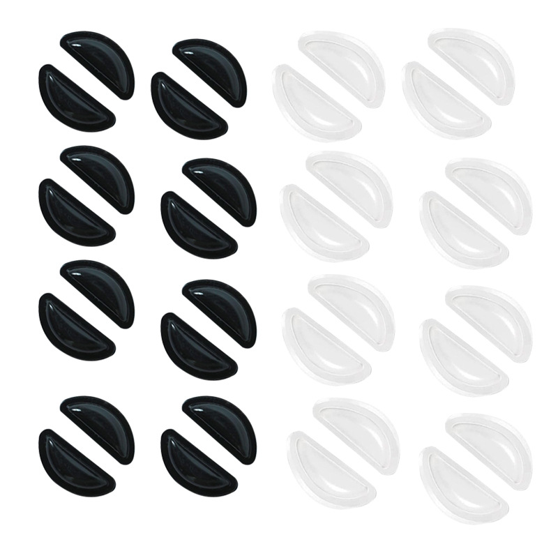 D-shaped air nose pads, soft silicone sheet eyeglass nose pads, anti-slip, height-increasing, breathable, pressure-resistant, and sticky eyeglass accessories Item Picture
