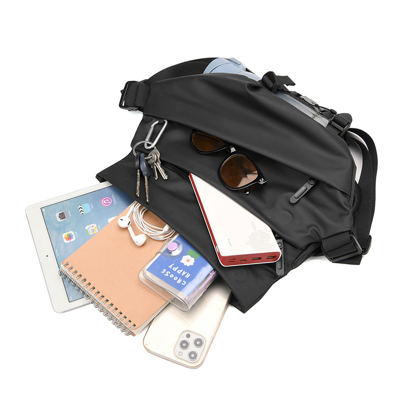 Fashionable Men's Functional Crossbody Bag Anti-Splash Ipad Multi-Functional Chest Bag Male Portable Motorcycle Cool Shoulder Backpack Application Scenario
