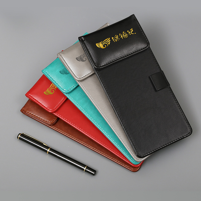 Wholesale multi-functional business leather surface A4, A5, A6 writing pads, magnetic adsorption leather portable document pads details Picture