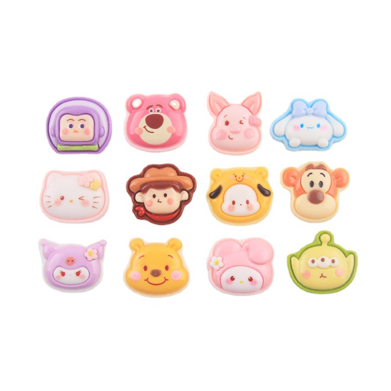 Hot Colorful Cowboy Cartoon New Resin Diy Jewelry Cream Glue Accessories Mobile Phone Case Material Package Wholesale Item Picture