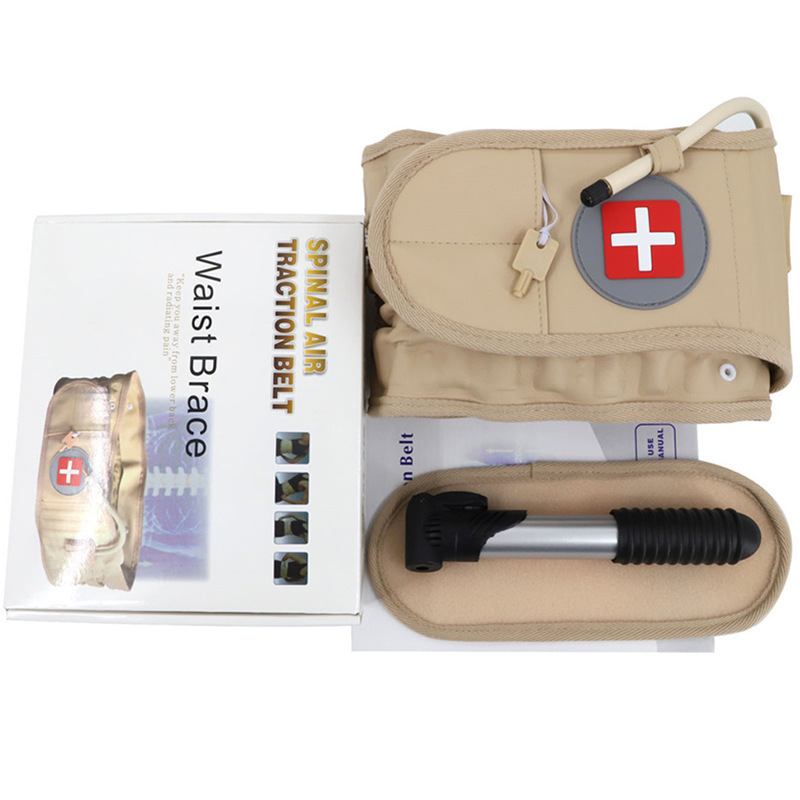Inflatable waist support belt