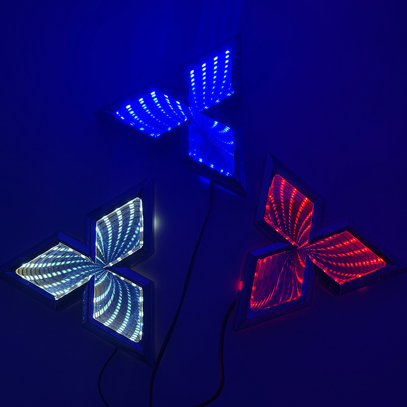 【跨境热品】适用于三菱 Mitsubishi 车标LED灯3D发光后尾车标灯