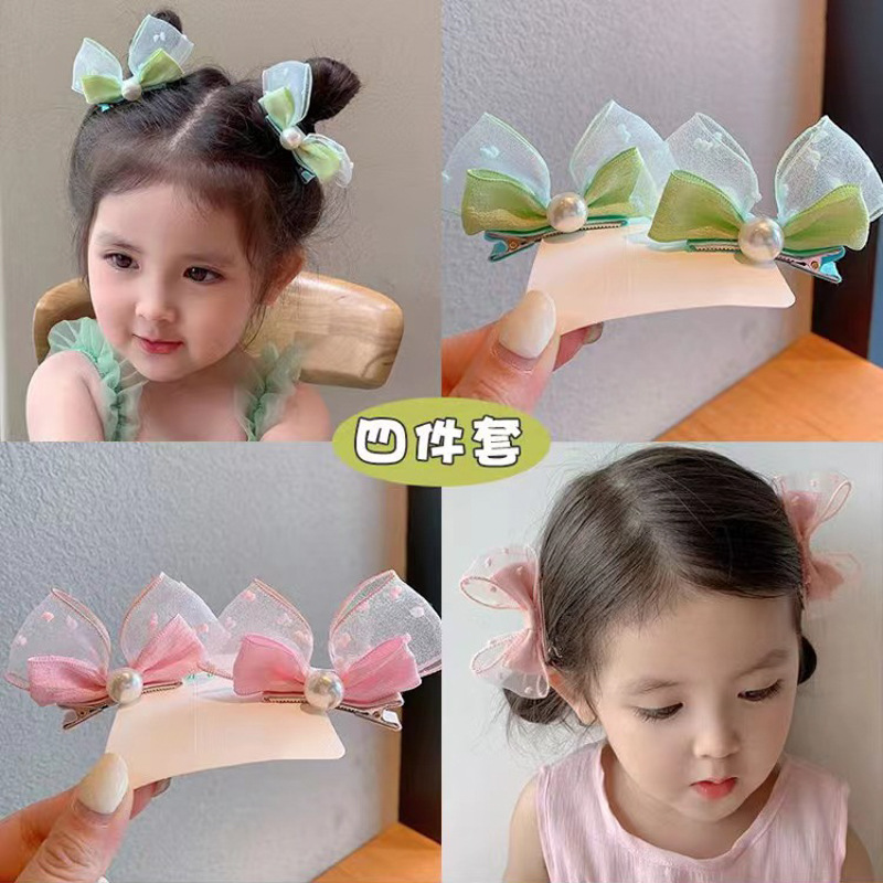 New Children's Hair Clip Wholesale Candy Color Hair Clip Side Clip Broken Hair Clip Set Application Scenario