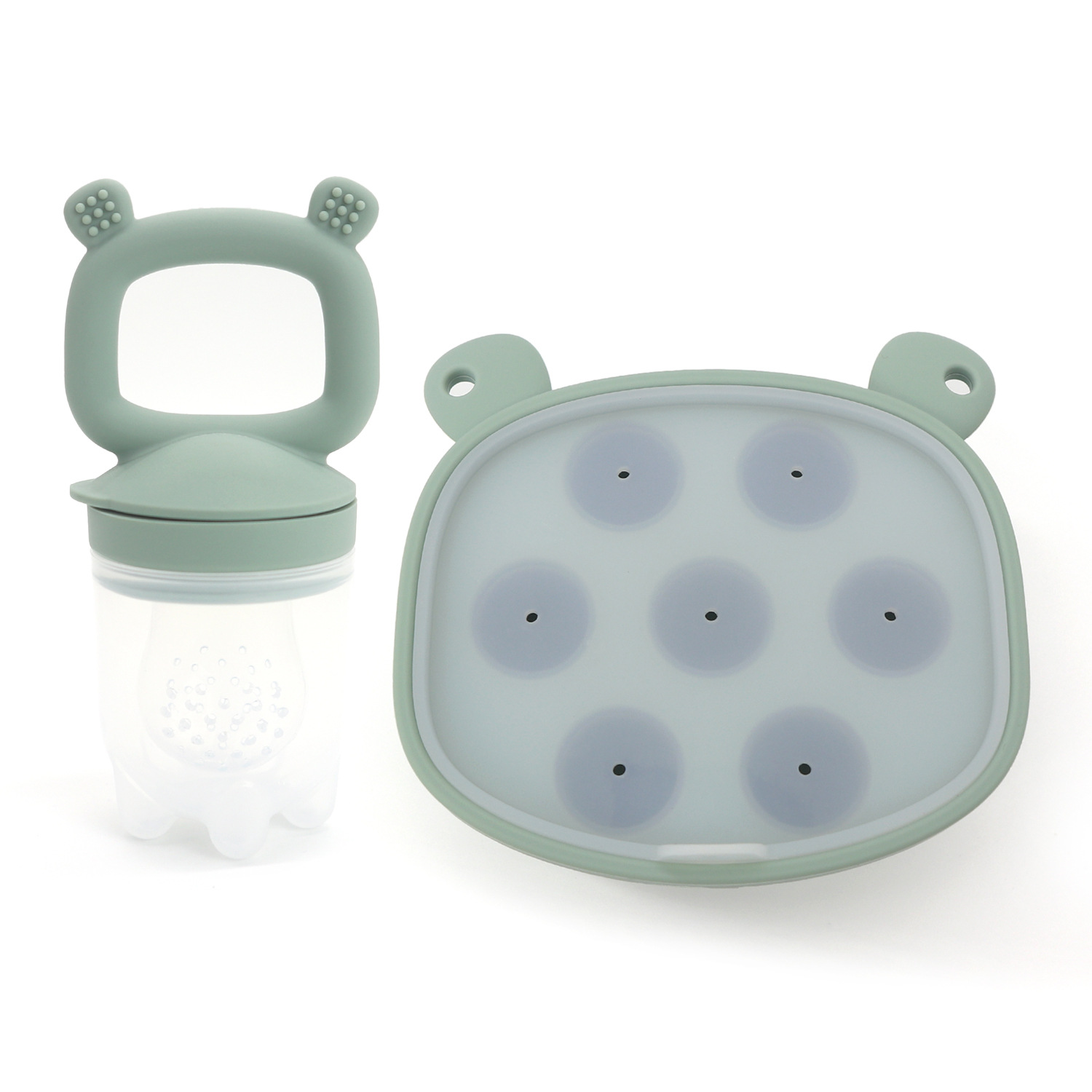 TEMU Baby Fruit and Vegetable Bite Fun Fruit Complementary food device, baby fruit and Vegetable Fun pacifier, teeth grinding stick, toy teeth gel full figure