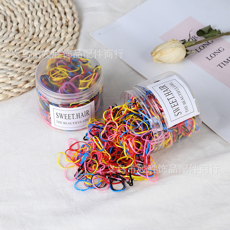 New minimalist rubber band manufacturer wholesale, seamless, hair-safe, girls' small rubber bands for tying hair, baby hair bands details Picture