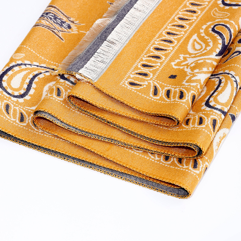 Cashmere Wool Scarf Shawl Senior Sense All Matching Jacquard Scarf Female Autumn Winter Explosive Imitation Cashmere Scarf Wholesale Application Scenario