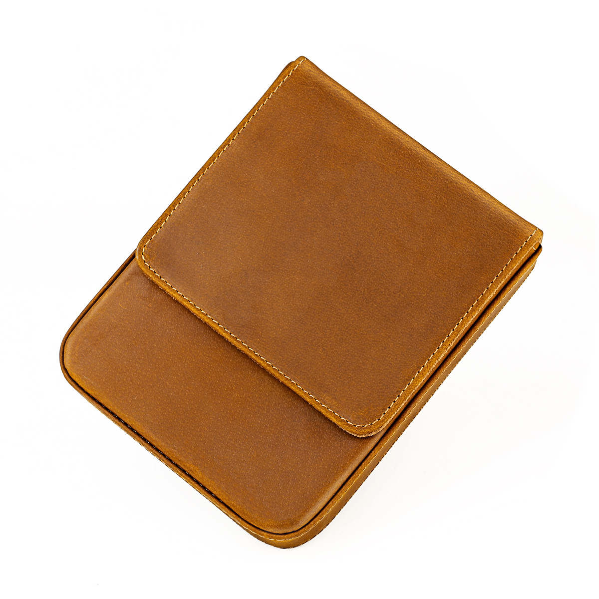 Cross Border Supply Crazy Horse Pen Pen Set 6 Pieces Of Pull New Creative Leather Case Business Office Collocation details Picture