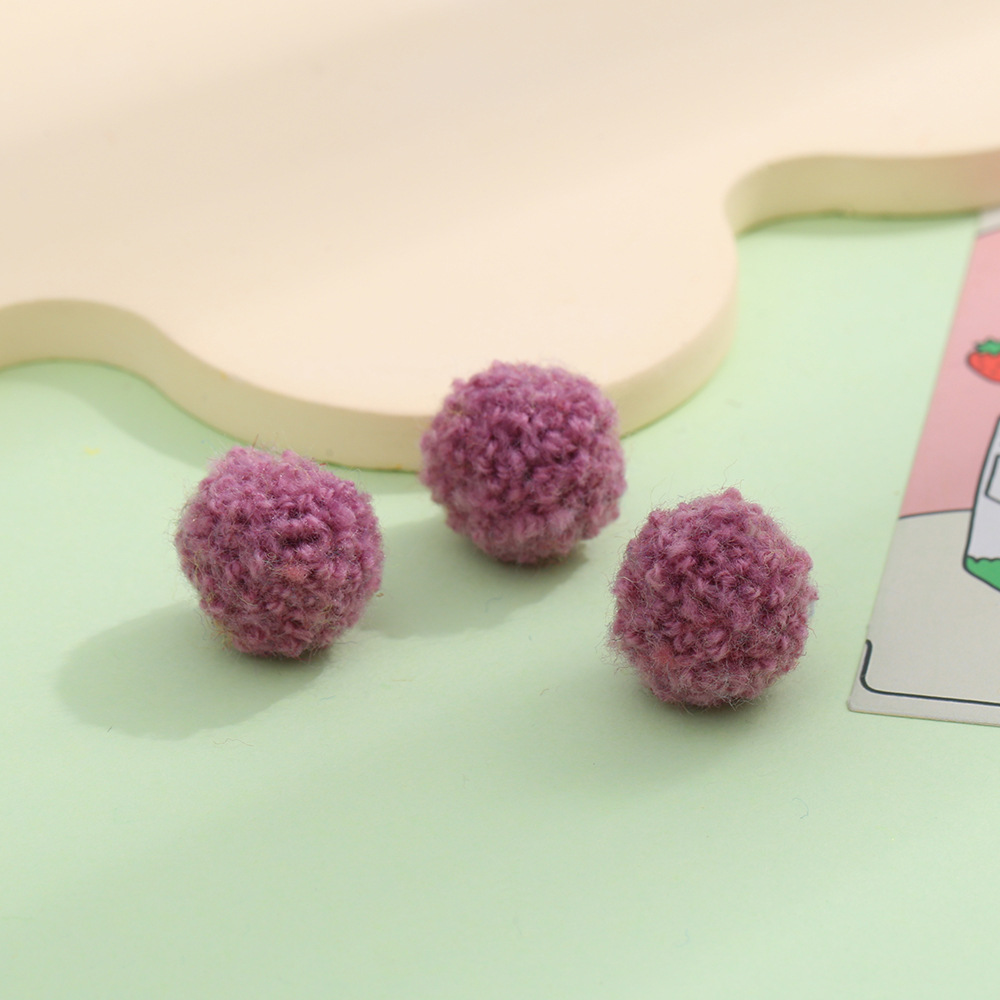 现货彩色羊羔毛绒球仿泰迪毛球 diy装饰挂件饰品配件服装辅料批发详情38