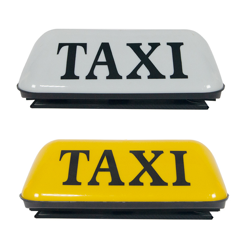 外贸跨境taxi灯磁吸固定12V的士灯防水耐晒出租顶灯大号TAXI灯细节图
