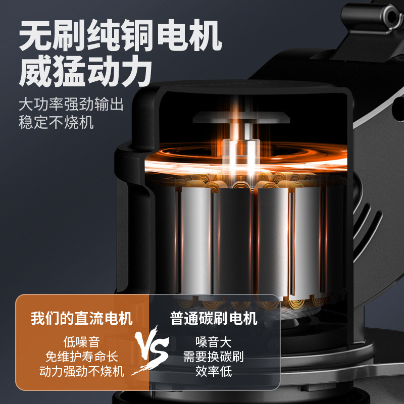 Lithium Mower Small Household Weeder Hand-Held Electric Lawn Mower Garden Trimmer Rechargeable Lawn Mower Specification drawing