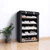 Simple shoe rack, multi-layer steel pipe assembly dust-proof shoe cabinet, student dormitory household storage cabinet, economical shoe cabinet and shoe rack Application Scenario
